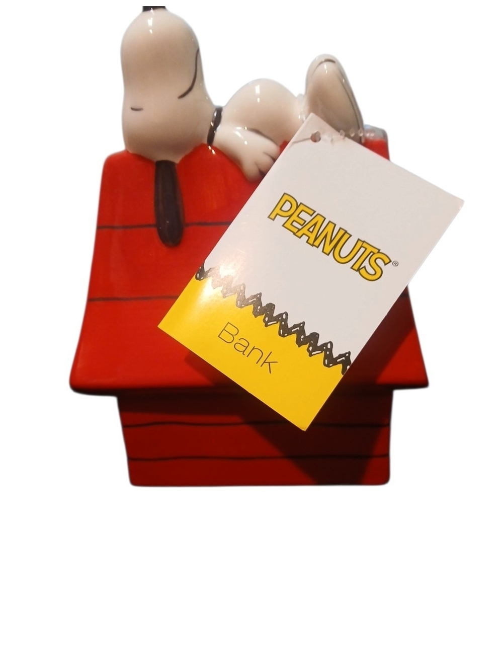 Peanuts -Authentic Ceramic Snoopy Bank, Snoopy Sleeping on Your Money, - Picture 3 of 8